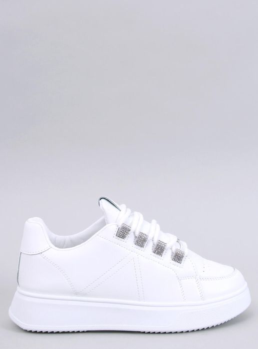 Sneakersy Z Grubymi Sznurówkami Sadri White