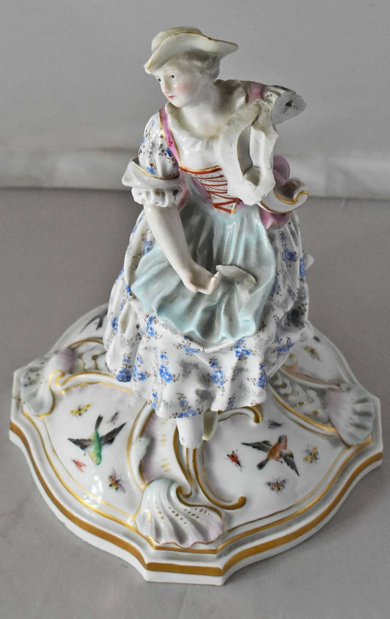 Porcelanowa figura kobiety MEISSEN / MIŚNIA