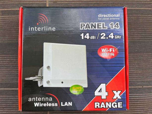 Antena WiFi Longo alcance - Interline Directional Flat Panel Antenna