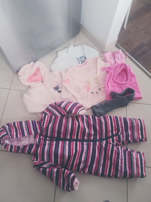 Kombinezon zimowy i inne rzeczy 74/80