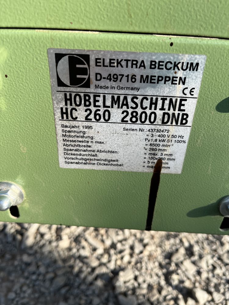 Grubościówka Heblarka Elektra Beckum HC 260