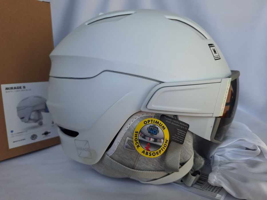 Kask narciarski Salomon Mirage S White Universal Mid Blue M 56-59cm