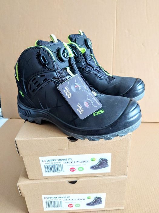 Buty Robocze skórzane r.45 CXS Wysokie Lekkie ochronne Trzewiki BHP S3