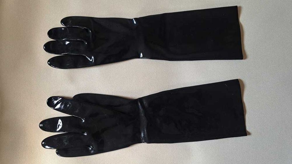Rękawiczki LATEX r. M 100% guma / czarne