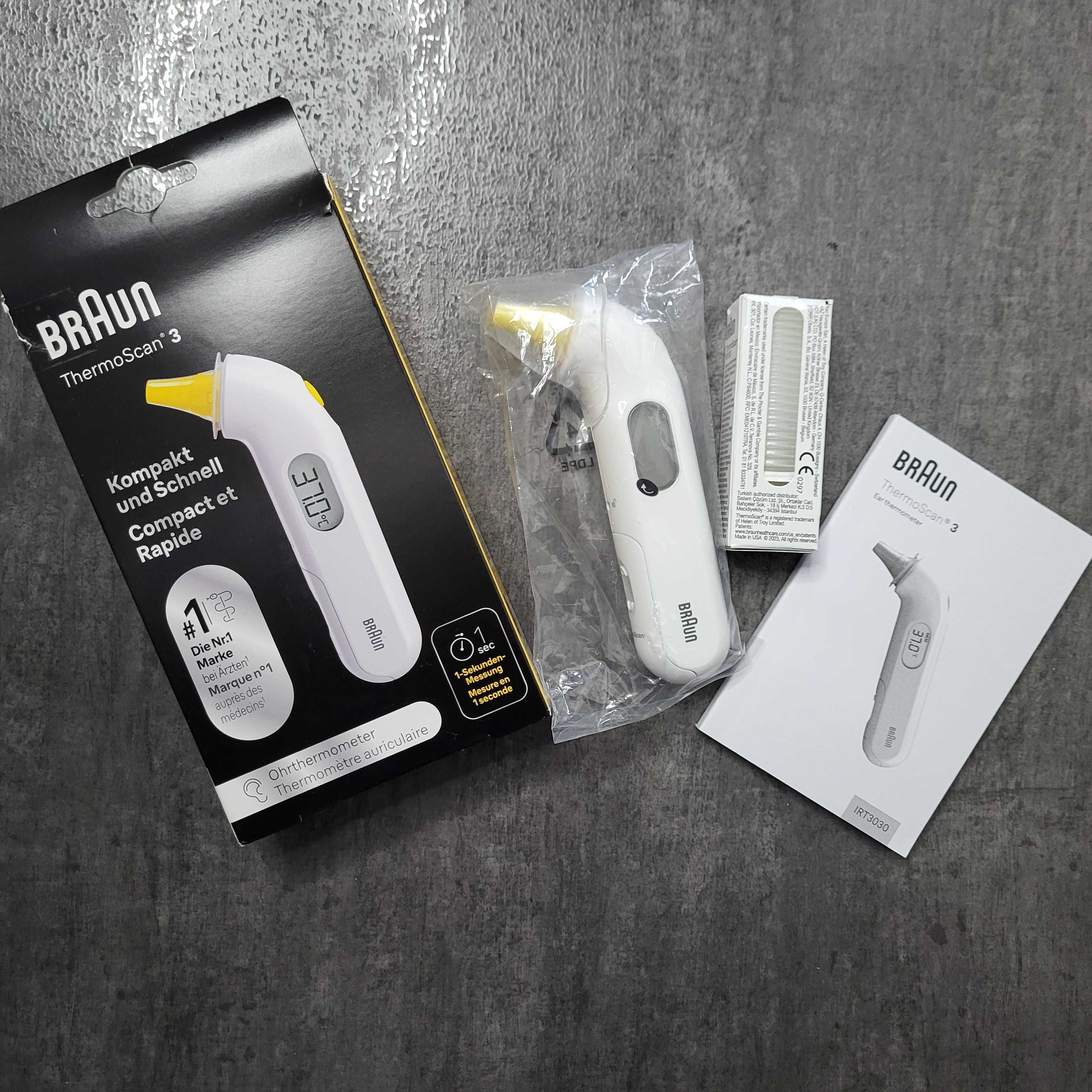 Braun thermoscan 3 elektroniczny termometr do ucha