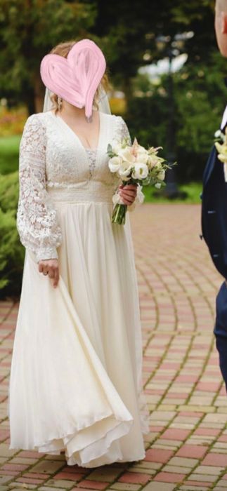 Весільне плаття в стилі бохо 50-54 розмір