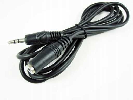 Przedłużacz Jack 3,5mm długi 3 m gniazdo-wtyk QILIVE