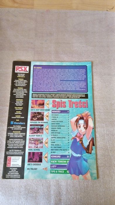 Czasopismo Psx fan nr. 5/98 ( 11 ) bez okładki