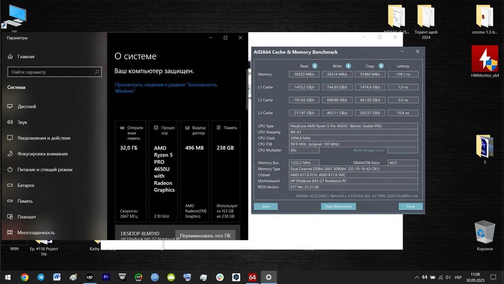 Оперативна пам'ять Kingston 32Gb (16+16) DDR4 2666 MHz