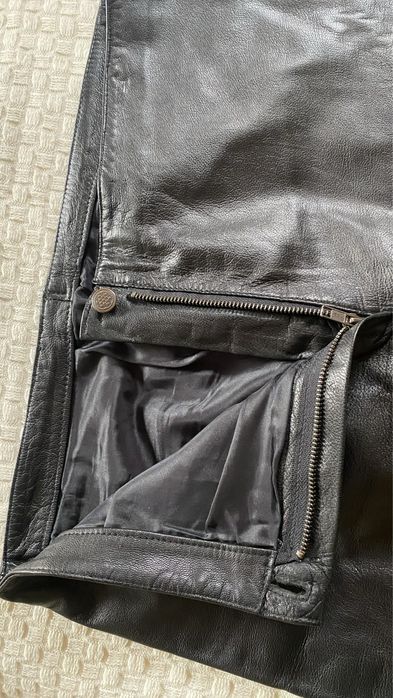 Spodnie skórzane damskie M