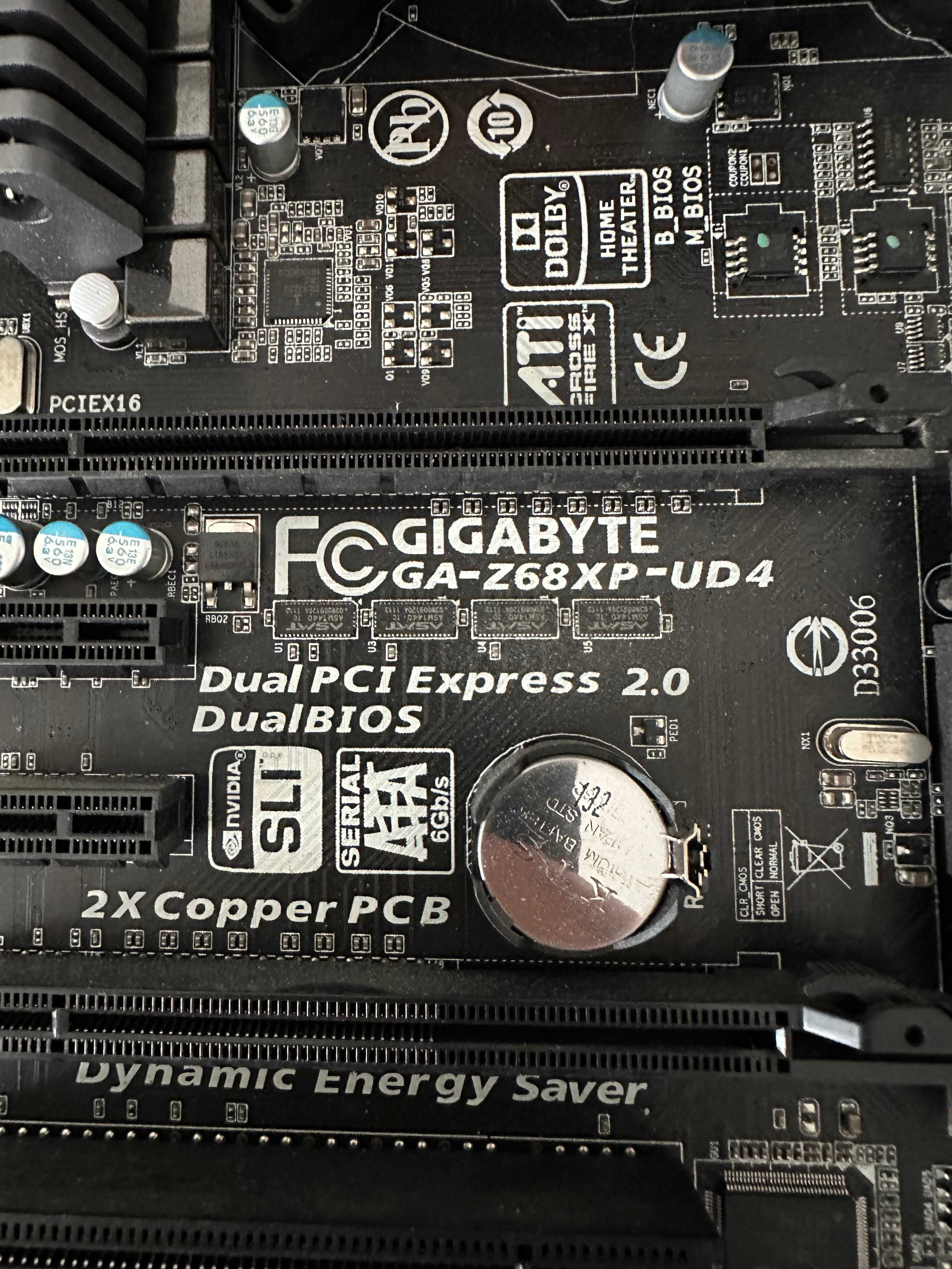 Комплект материнська плата Gigabyte GA-Z68XP-UD4 i7-2600K 16GB
