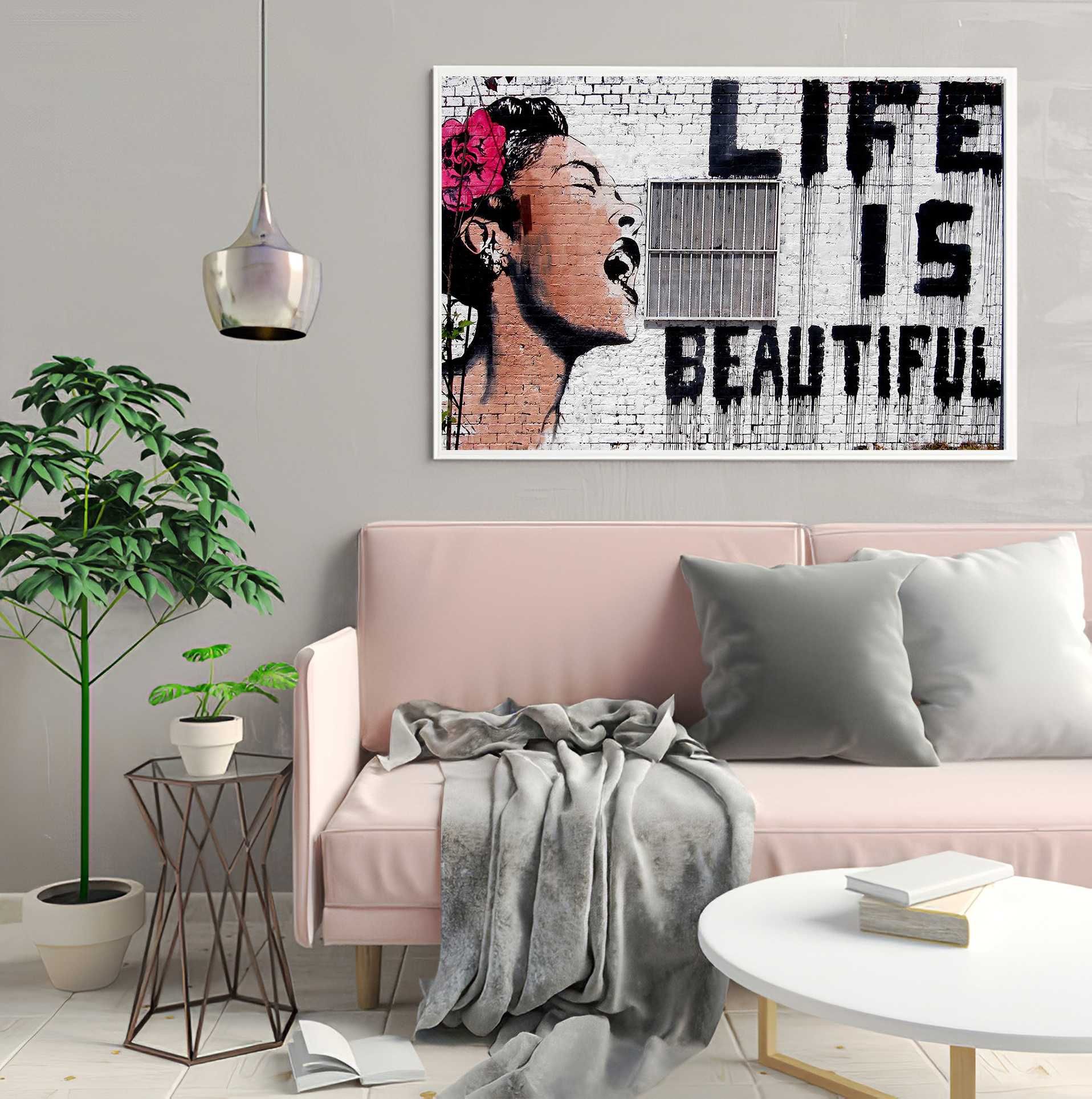 Life is beautiful Plakat 91x61 cm