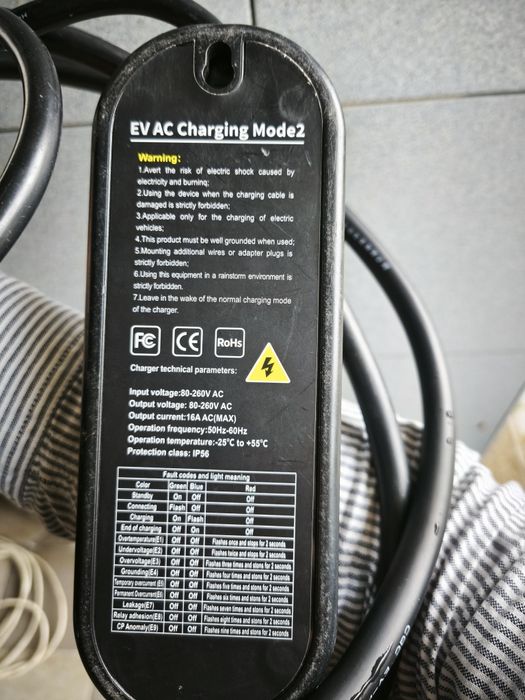 Зарядний пристрій 3.5kw 16A type 1-tesla nocs type 2
