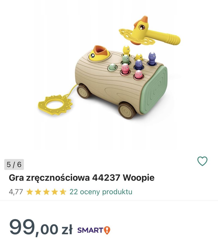 Woopie magnetyczne robaczki wbijak jeździk gra zręcznościowa