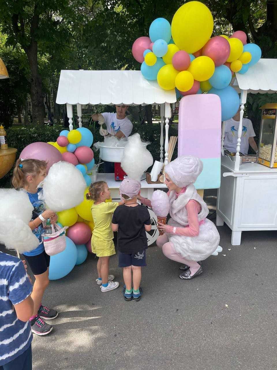 Візок із солодкою ватою Тележка Сладкая вата на выезд