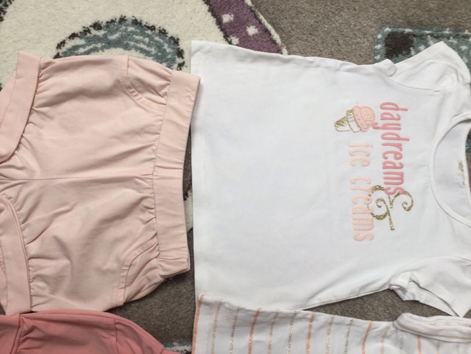 Komplet 2xbluzeczka i 2x spodenki rozm 92