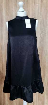 Vila trapezowa sukienka z falbanką 36 S