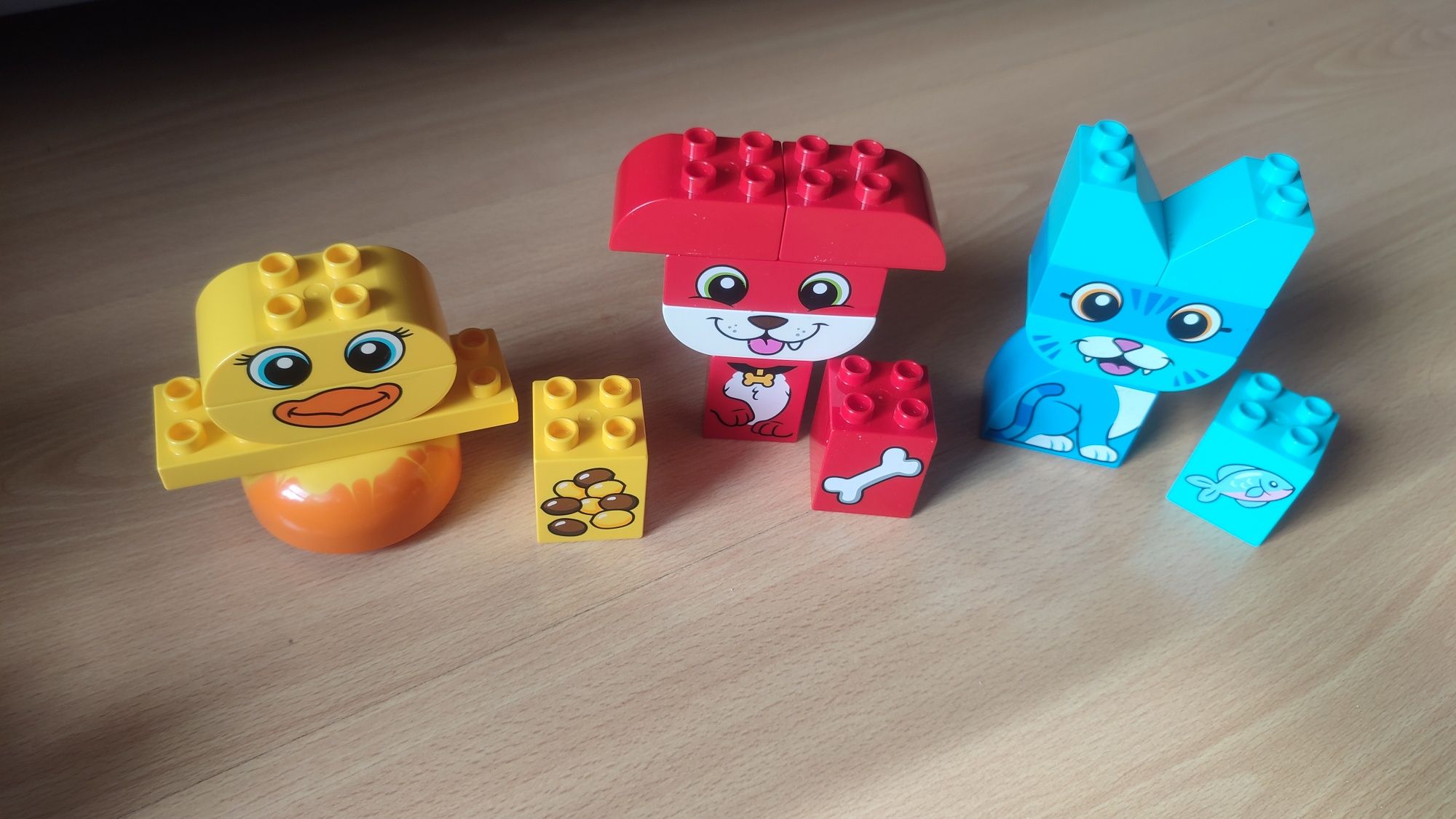 Zestaw Lego Duplo moje pierwsze zwierzątka kotek piesek kaczka 10858