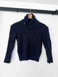 Ralph Lauren Sweter chłopięcy granatowy kaszmir 20% r 128/134