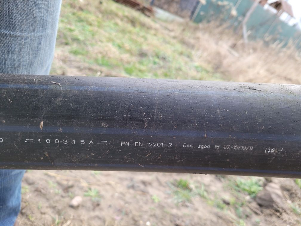 Rura do wody studni na działkę PE100 90X5,4 PN10 SDR17, długość 12 m