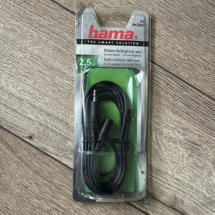 Kabel aux 2.5 m 3.5- 3.5 wtyczka Hama