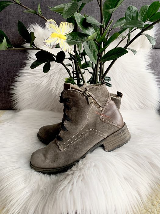 Josef Seibel 37 brązowe skóra zamsz