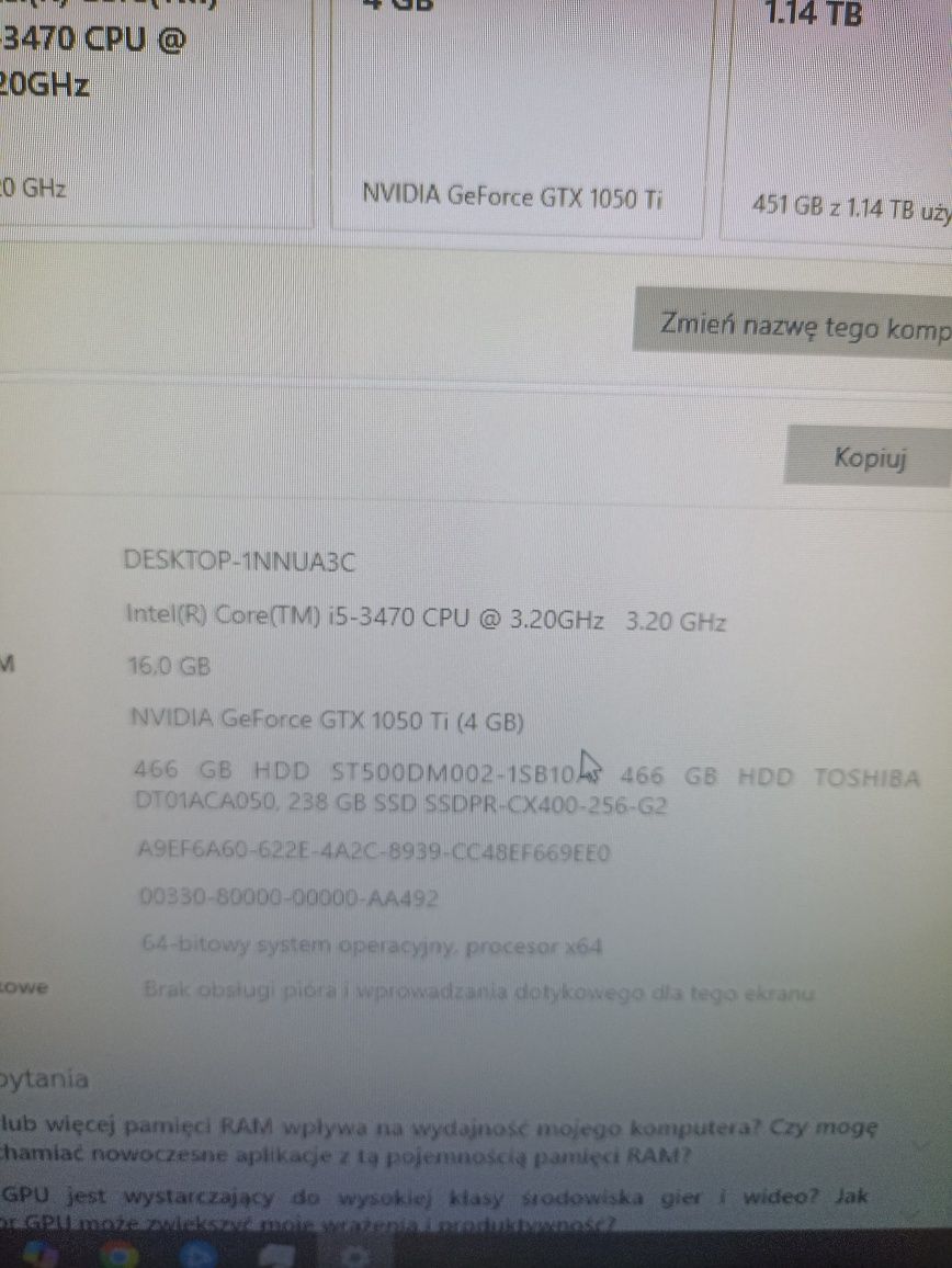 Komputer gamingowy i5