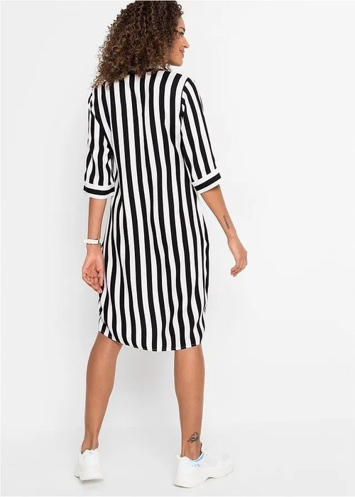 B.P.C sukienka szmizjerka w paski czarno-biała ^44