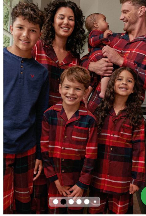 різдвяна піжама та чоловічок Next червона у клітинку