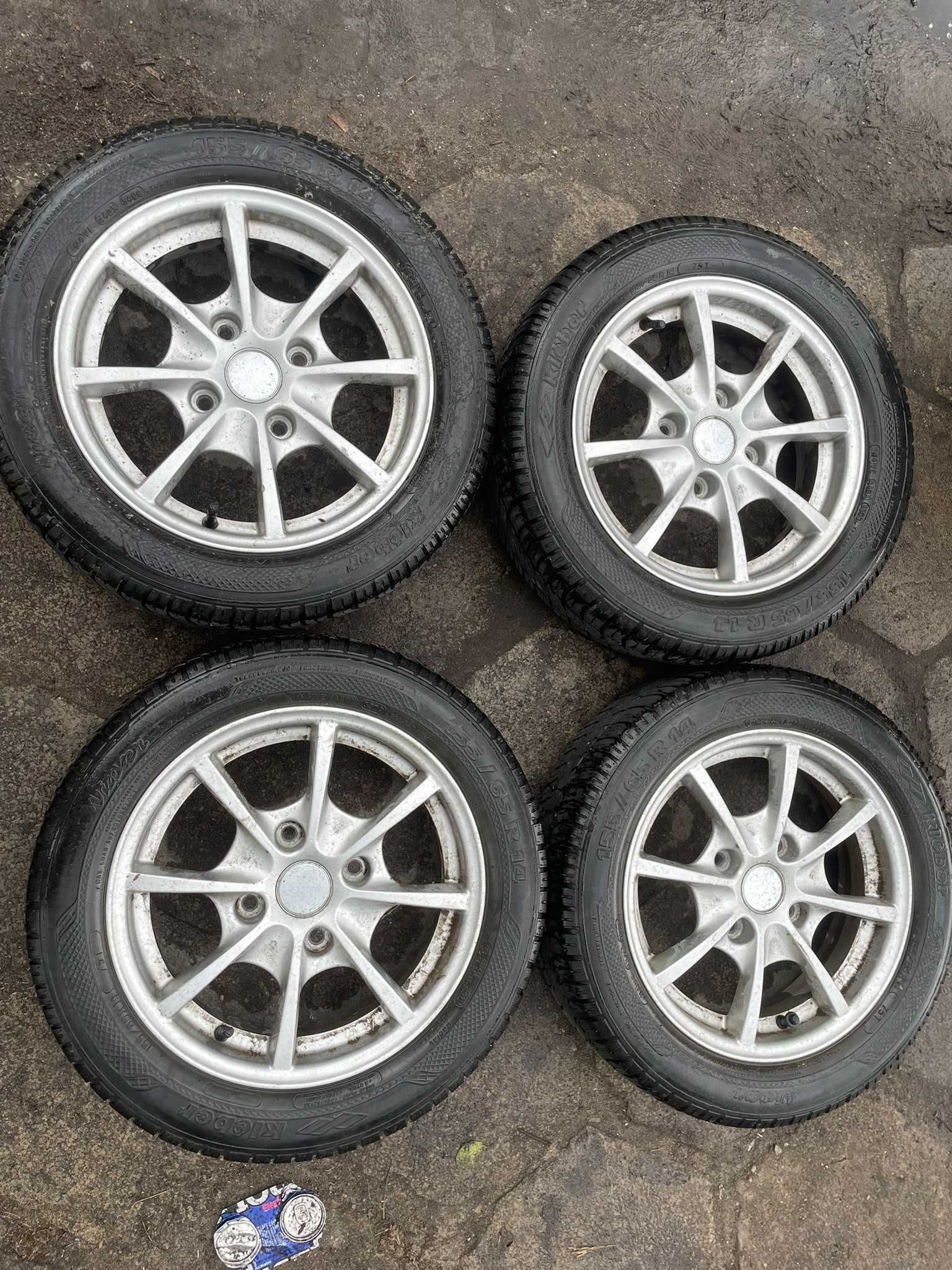 GRECAV microcar aixam ligier alufelgi alusy z opnami lato 155/65 r14