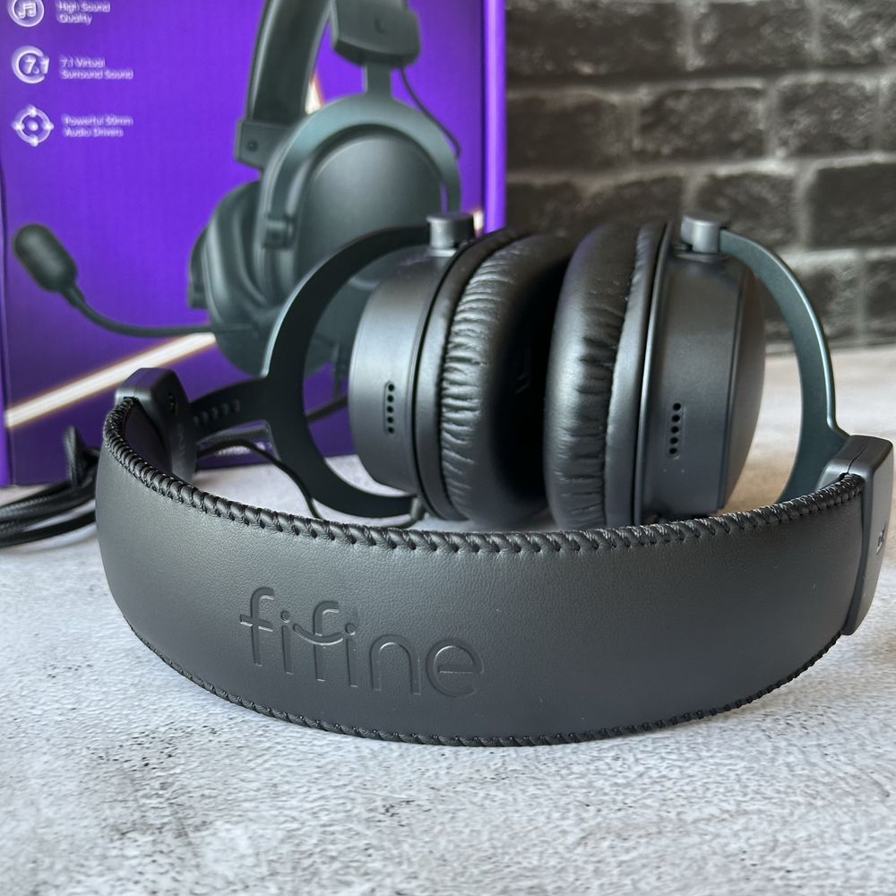 Ігрові навушники FIFINE H9 USB з чітким мікрофоном та об'ємним звуком