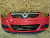 Opel Corsa D zderzak przód przedni kolor czerwony oryginał GM