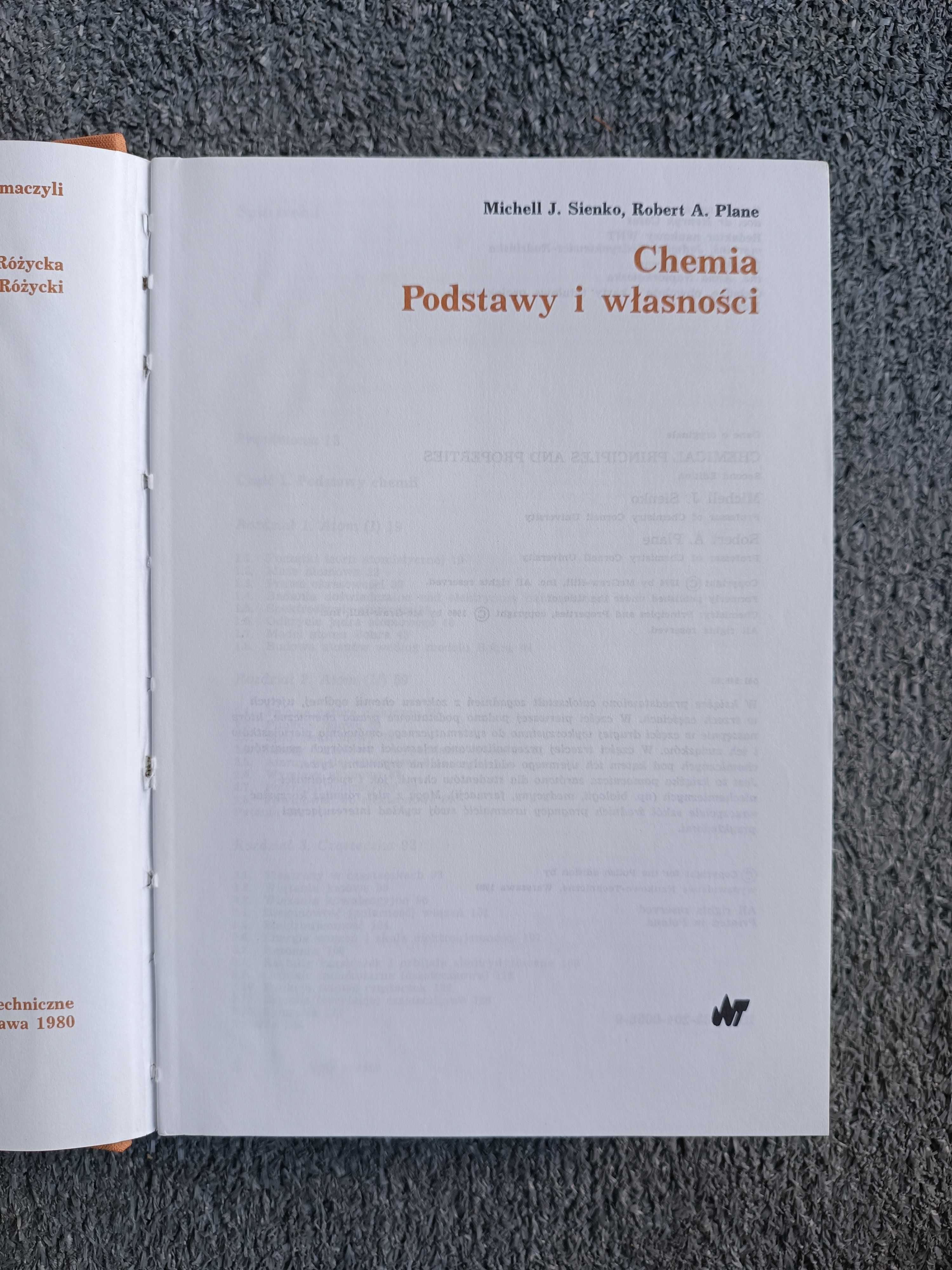 Książka: Chemia. Podstawy i właściwości - M J Sienko, R A Plane