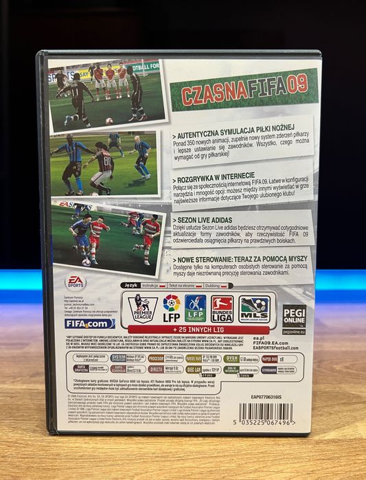 FIFA 09 (PC PL 2008) DVD BOX polskie premierowe wydanie