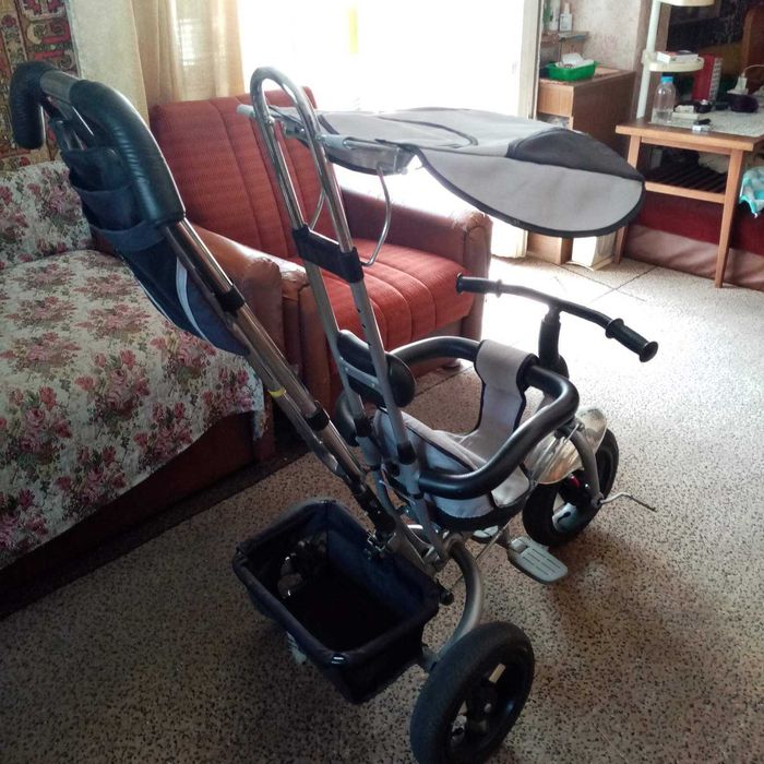 Велосипед детский с родительской ручкой