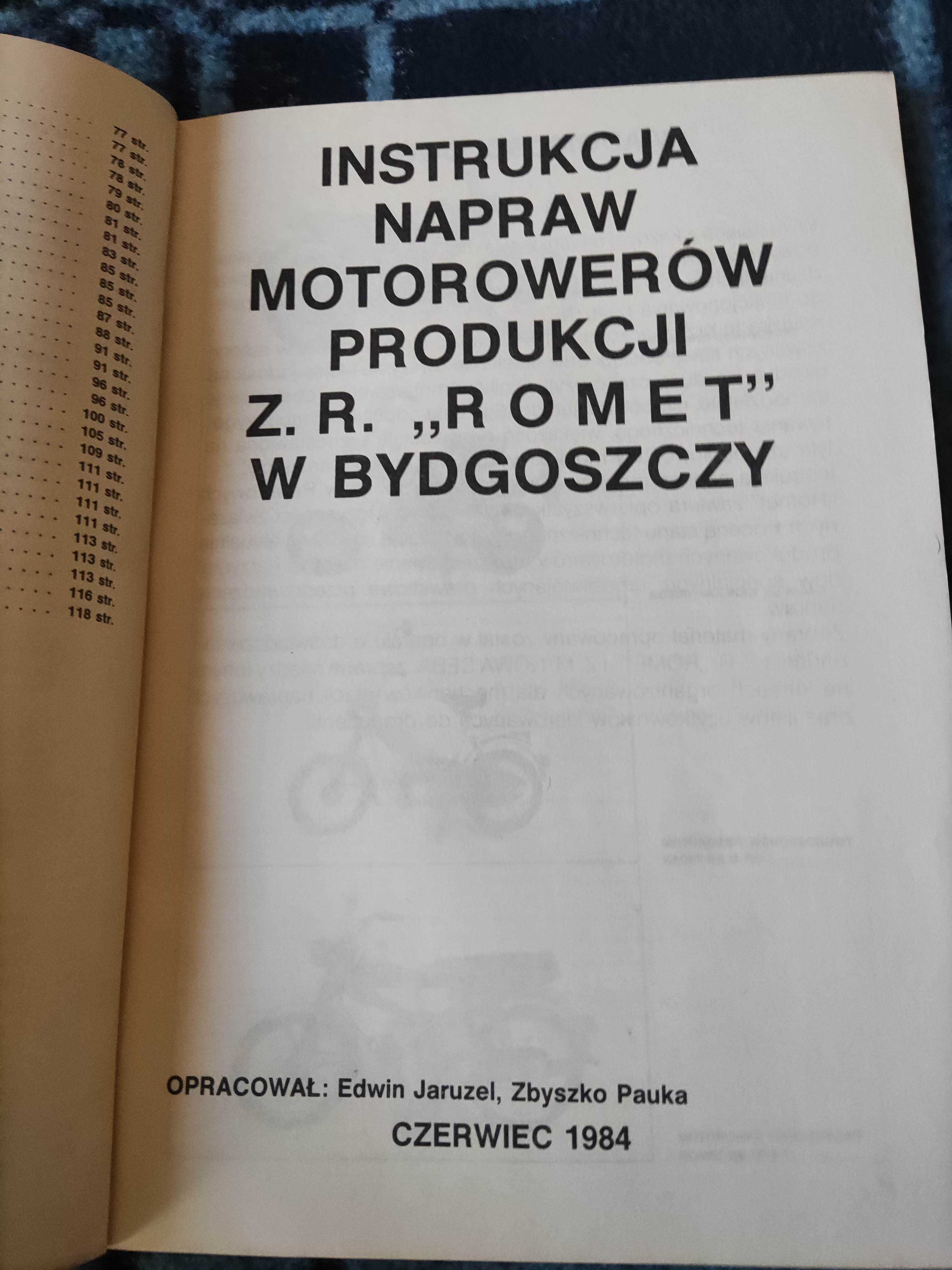 Instrukcja Napraw Motorowerów Romet orginał