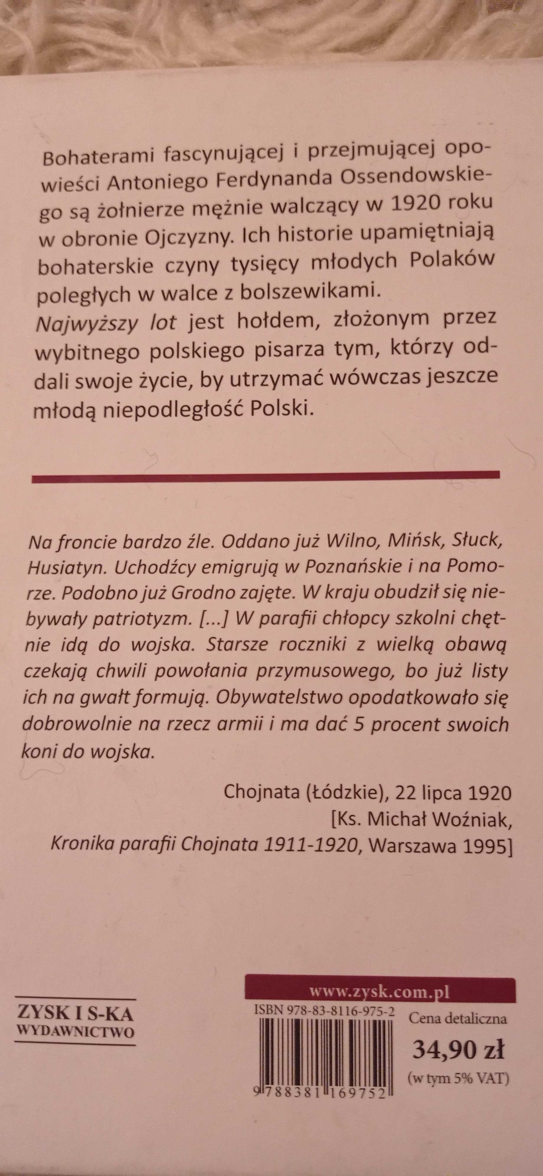 Najwyższy lot Ossendowski Antoni Ferdynand