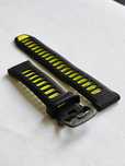 Pasek 18mm do zegarka Garmin Silikonowy Black, amp yellow, slate