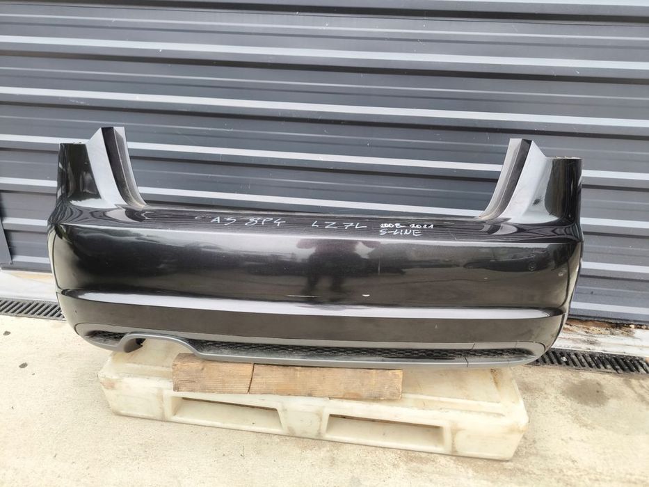 ZDERZAK TYŁ AUDI A3 8P4 SPORTBACK 5-DRZWI LZ7L 2008-2011 S LINE KOMPLETNY !