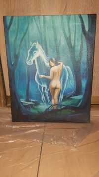 obraz na płótnie Bogini koni - Elena Akkurt 55x40
