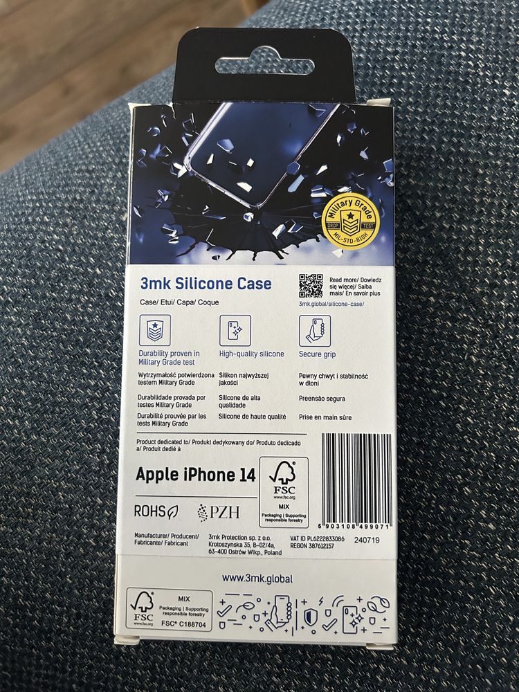 Etui 3mk Silicone Case do iPhone 14, czarne