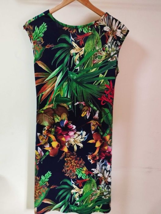 Vestido estampado malha