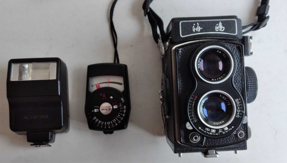 Seagull 120 - Grande formato 6x6 + Fotómetro Gossen Bix3 + Flash