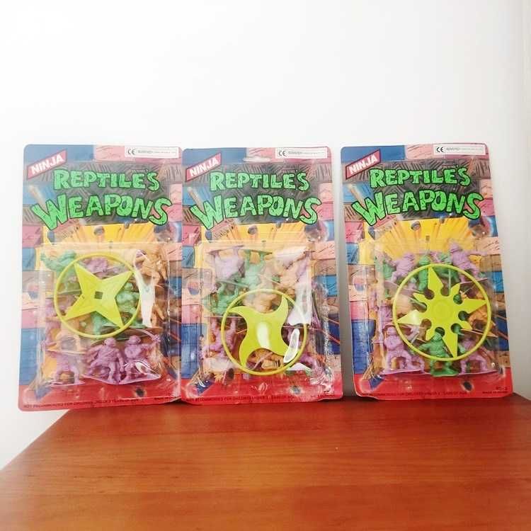 Tartarugas Ninja monocromáticos com estrela Anos 90