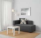 Leżanka/sofa rozkładana, Knisa/ ciemnoszary z pojemnikiem