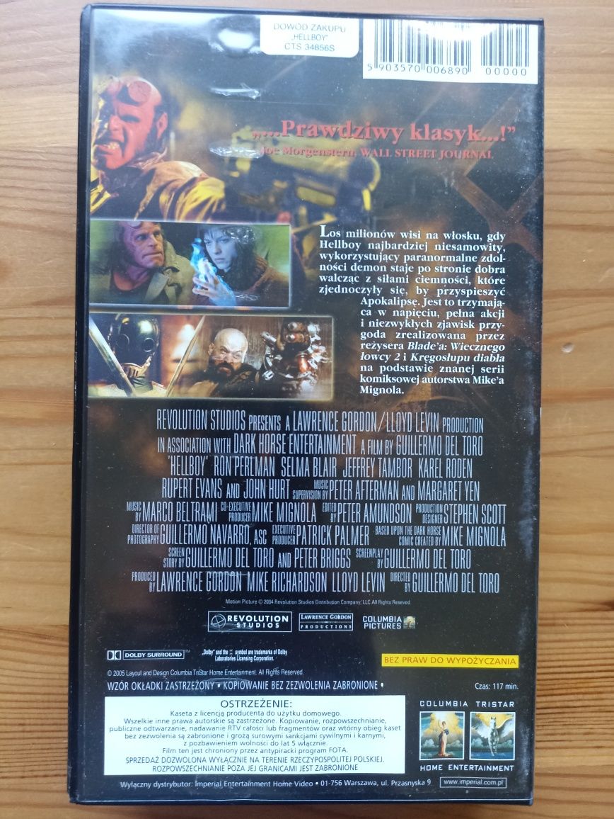 Hellboy film video / VHS