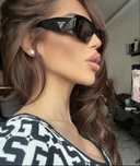 Prada czarne okulary czarne damskie unisex