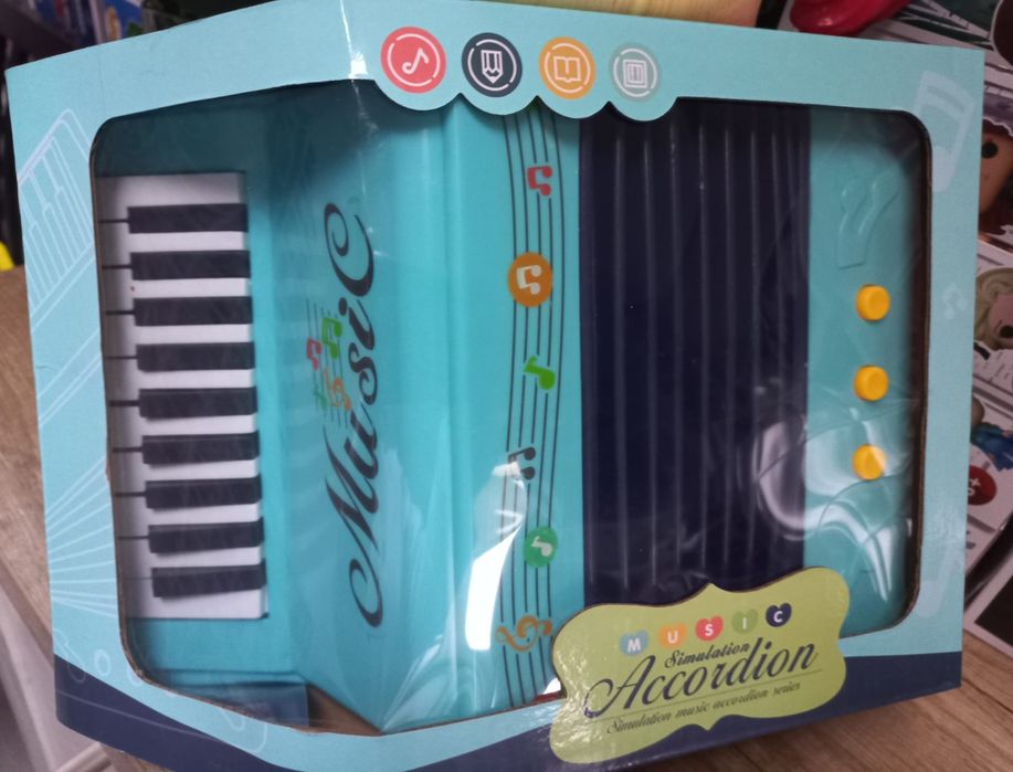 Acordeão concertina nova em caixa