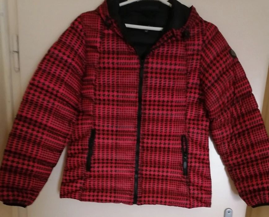 Kurtka Amisu New Yorker xl ocieplana zimowa pepitka.