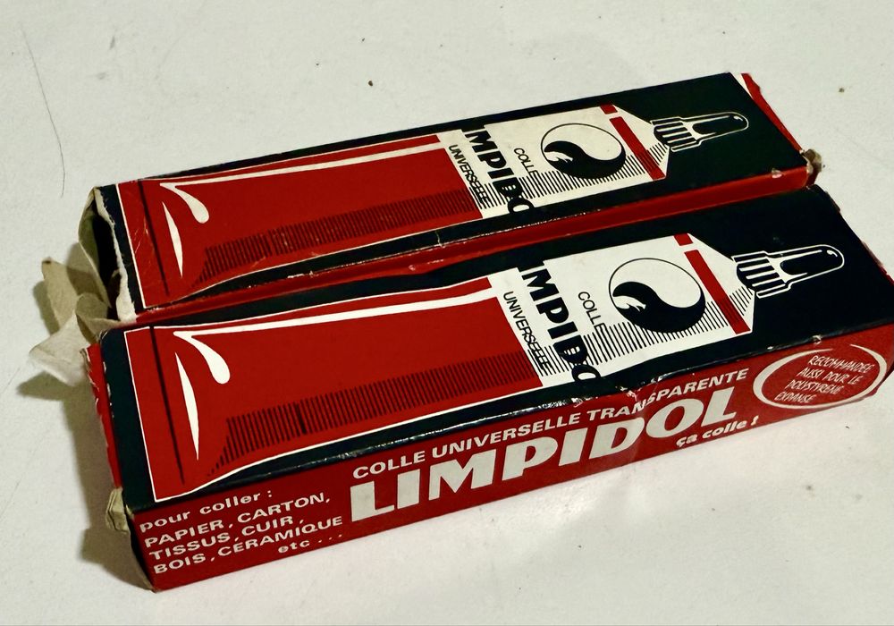 2 tubos cola Limpidol (antigos)